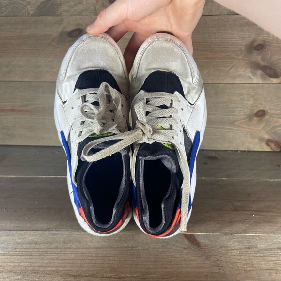 Nike air huarache kids youth size 5.5 Y shoes white athletic running sneakers - Picture 5 of 8